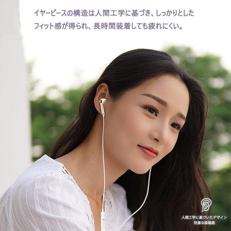 Genuine Wired Earphones with Sound Deep and Microphone for and Adjustable USB C Compatible with iPhone Pixel and Other Devices with Ports Type-C Hi-Fi