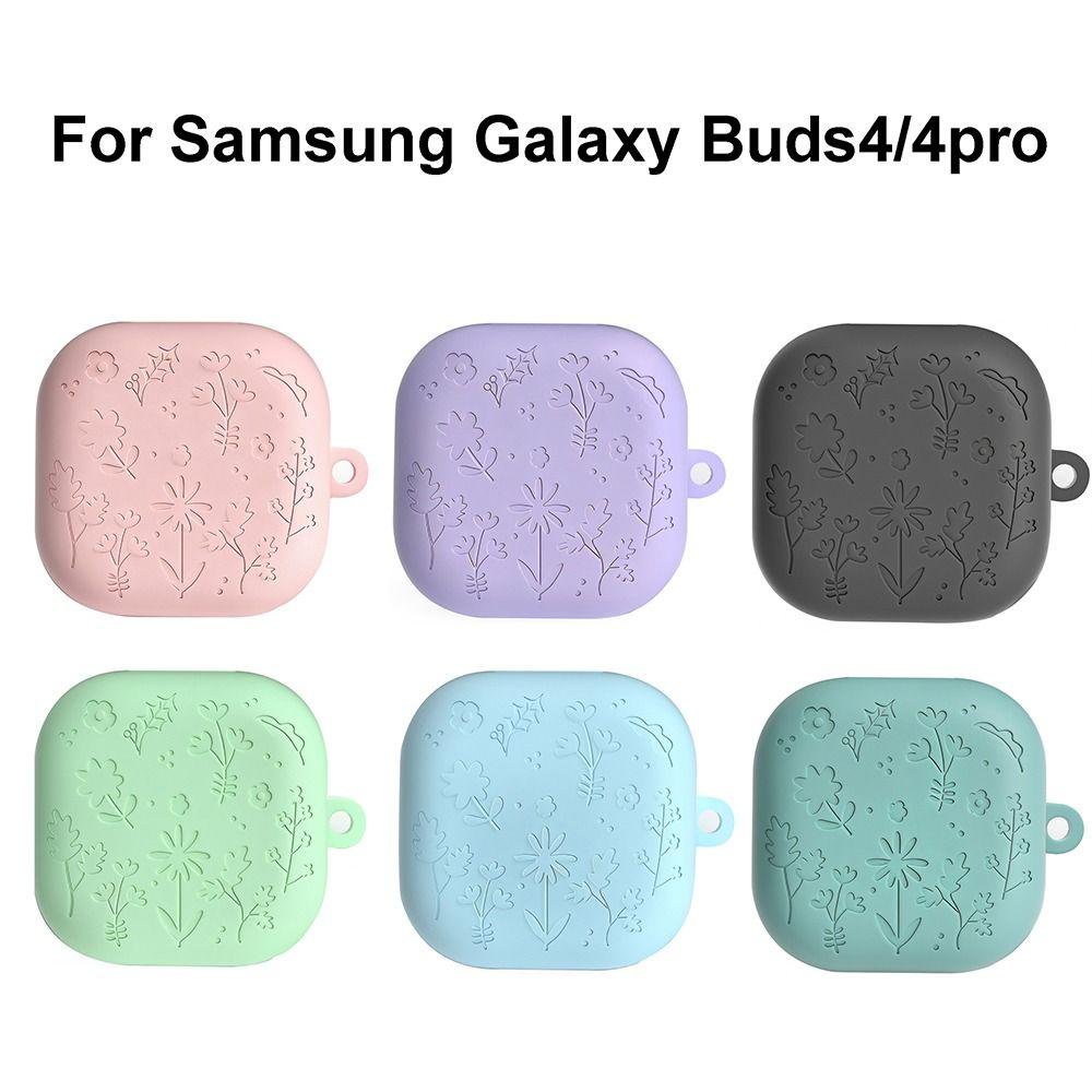 Liquid Silicone Earbuds Cover Bluetooth Earbuds Case for Samsung Galaxy Buds4/4pro Travel