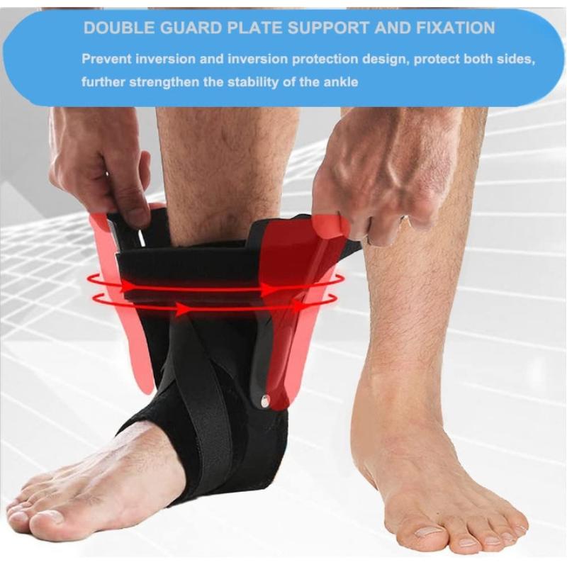 Ankle Brace Adjustable Support Stabilizer Lightweight Compression Guard for Post-op Recovery Sports Protection Daily Home Use