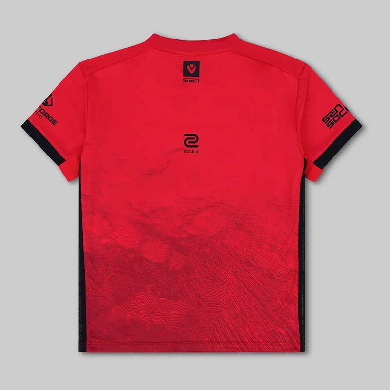 Valorant Sentinels Esports Uniforme da Gioco Maglietta a Maniche Corte da Allenamento per Ragazzi Girocollo Felpa Top da Corsa Magliette da Torneo TENZ