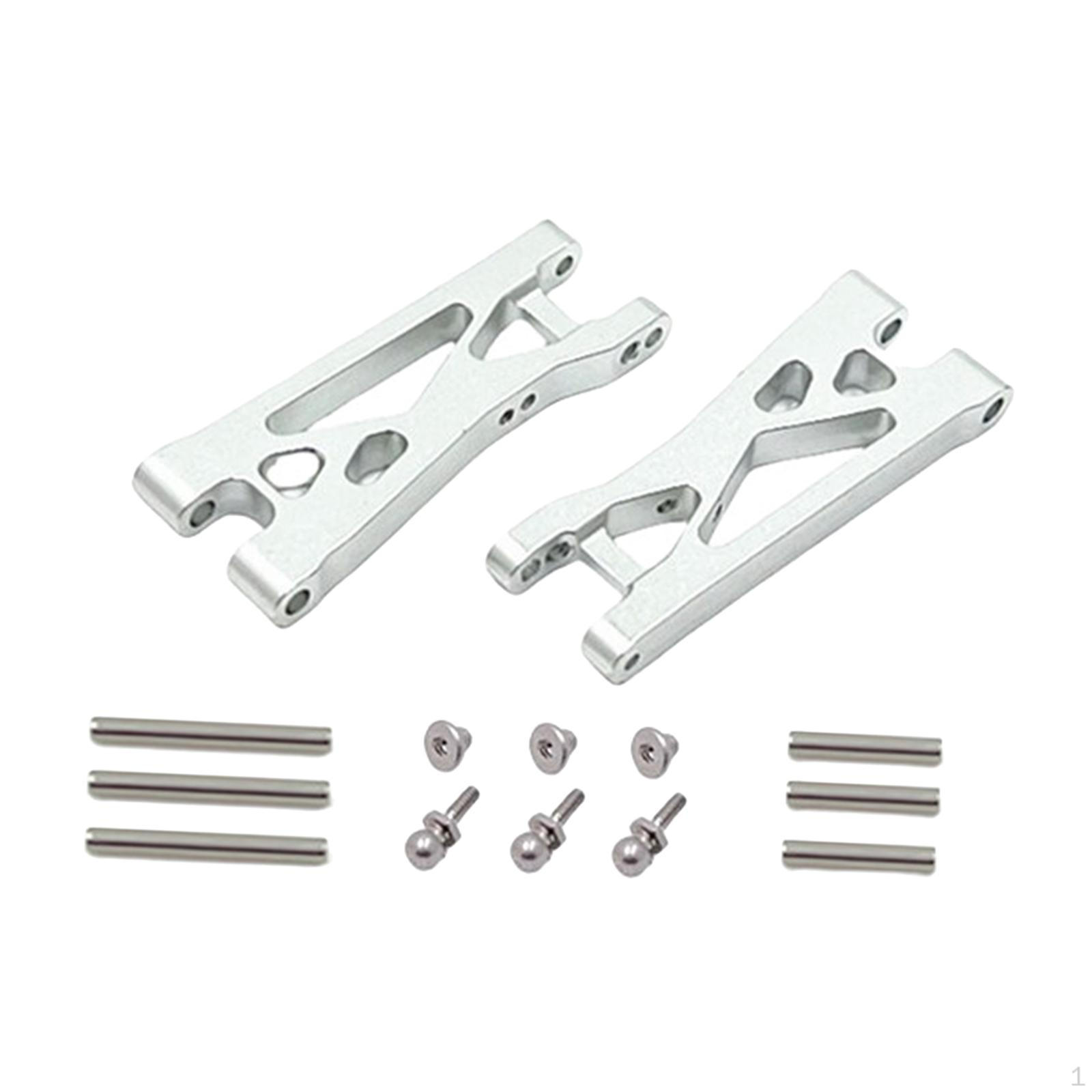 

2 Improved Rear Lower Swing Arms Made of Aluminum Alloy for RC Car 244016 1:24 Scale silver