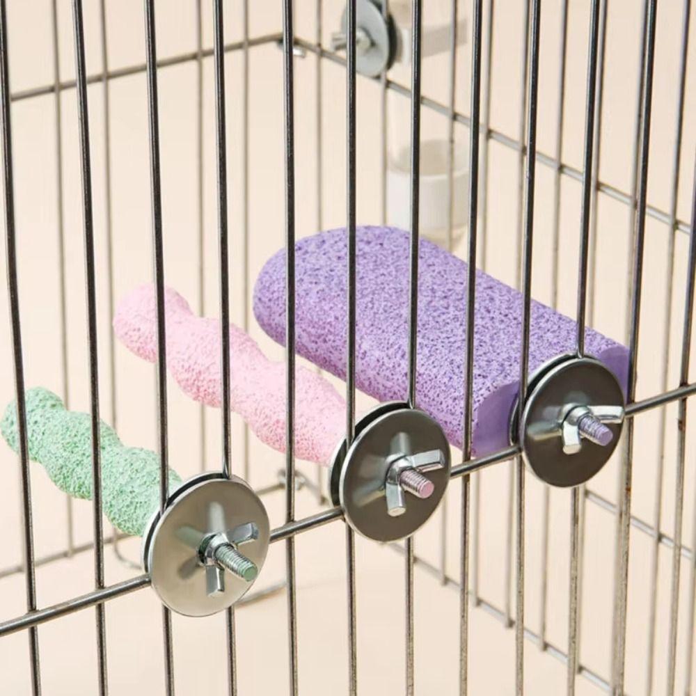 Non-slip Paw Grinding Sticks Resin Jumping Platform Bird Teeth Chew Toy Pet Bird Supplies