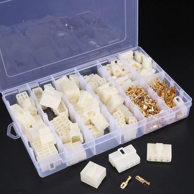 Precise 400Pcs 6.3Mm 1 2 3 4 6 8 9 Pin Electrical Automotive Wire Connector Male Female Socket Plug And Pin Header Crimp Wire Te