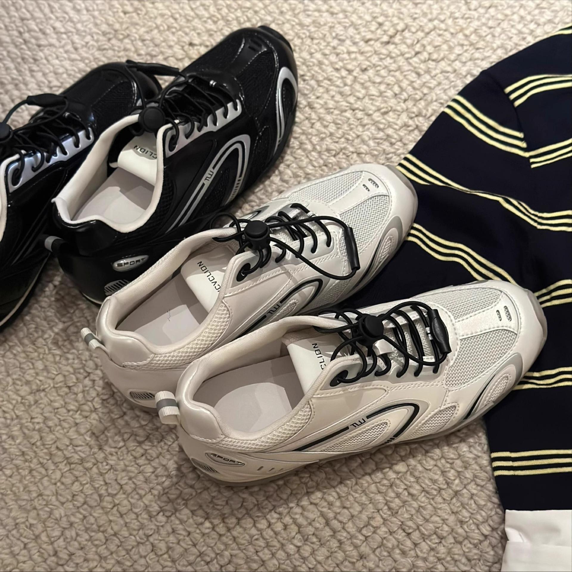 

Thick-soled inner height-increasing German training shoes for women s 2025 new retro versatile mesh breathable sports and leisure Forrest Gump shoes 35 білий