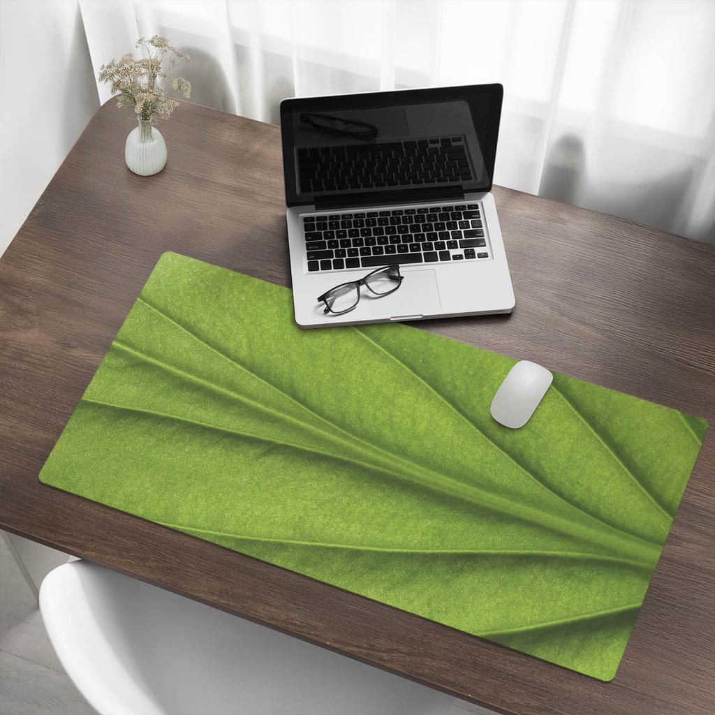 Podkładka Na Biurko Pod Mysz Klawiaturę I Laptopa Liść Z Bliska 100X50 Cm