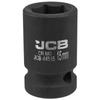 JCB Impact Socket 1/2" 15mm 6-Point Cr-Mo Socket Wrench
