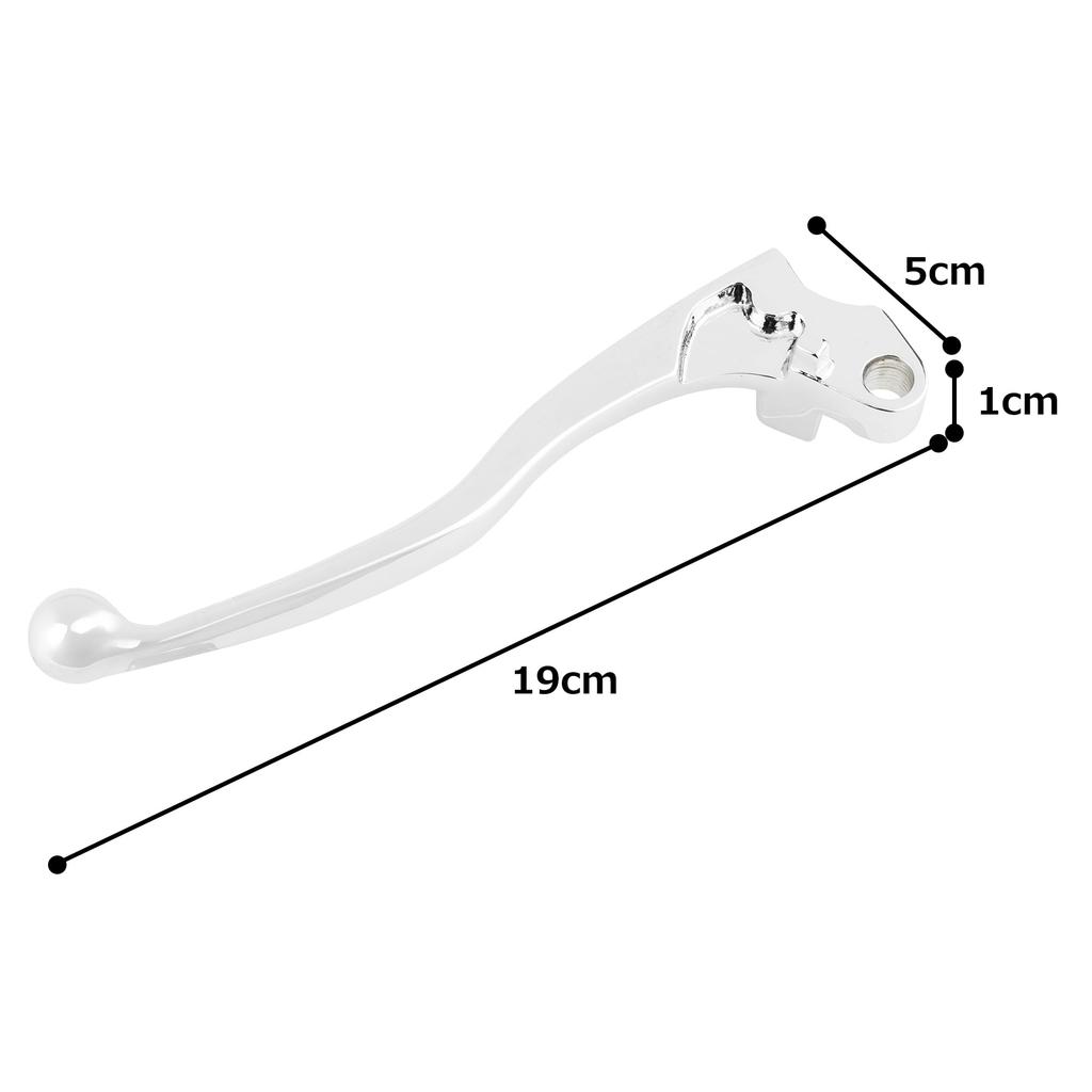 Kijima Motorcycle Parts Clutch Lever for Kawasaki Zephyr Chrome Plated (Left Lever) ZRX400, 400/X, W800, Etc. 202-056ML
