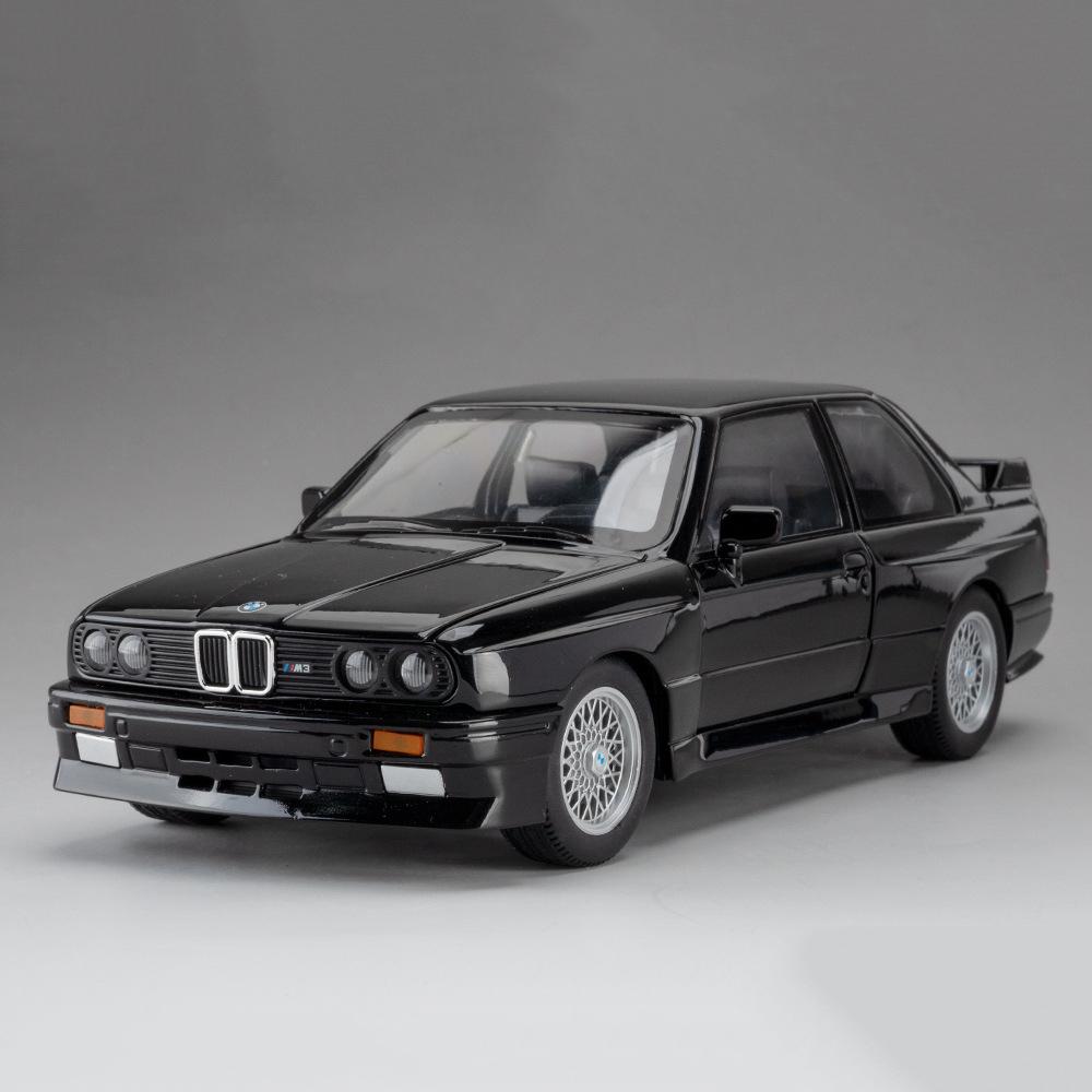 

1:24 M3 THE7 Alloy Car Toys Model Diecast Metal Vehicle Doors Opened with Sound Light Pull Back Models Toy Boy s Christmas Gifts