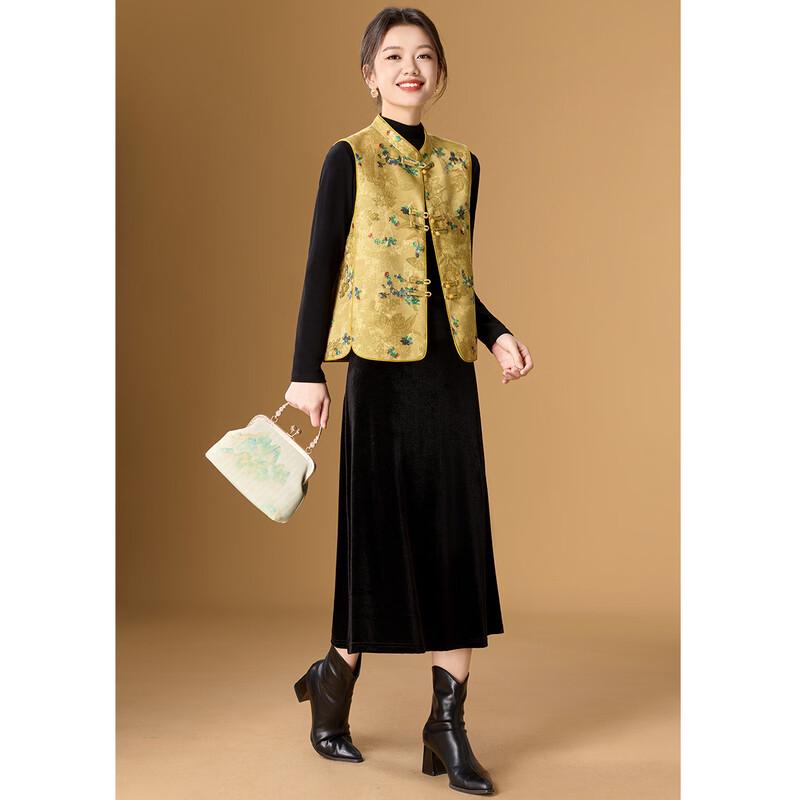 Meilannie New Chinese Style Jacquard Vest