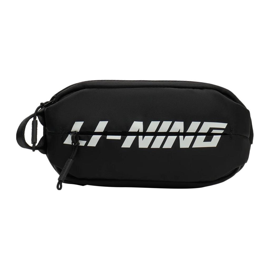 New LINING Sports Life Collection Sling Bags Black ABDS419-1