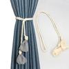 2PCS Minimalist Curtain Tieback Mesh Flower Curtains Tie Rope Ornament Curtain Buckle  Living Room