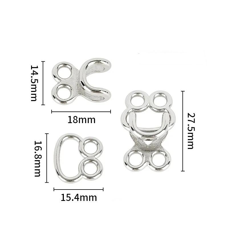 10 Pairs Metal Invisible Garment Hook Jeans Pants Skirts Adjust Clasp Decoration Buttons Diy Sewing Crafts Accessories