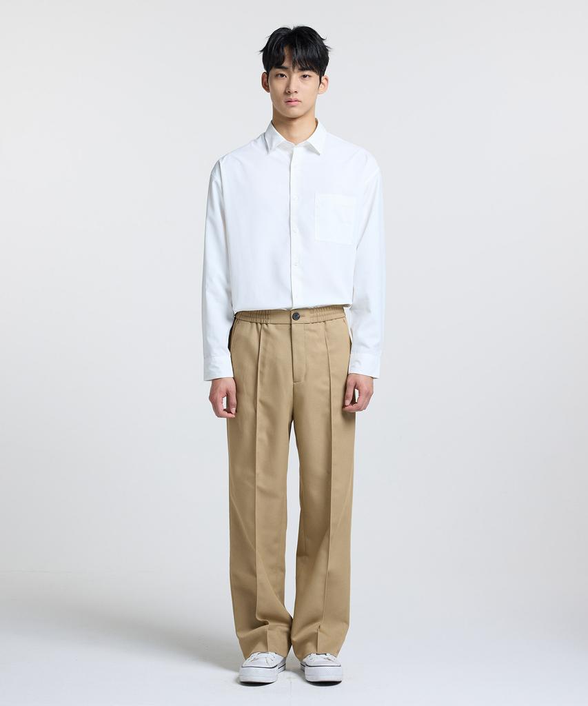 Stico Bold Twill String Setup Pants_Beige (Real Wide Fit)_Sepva72Wsd