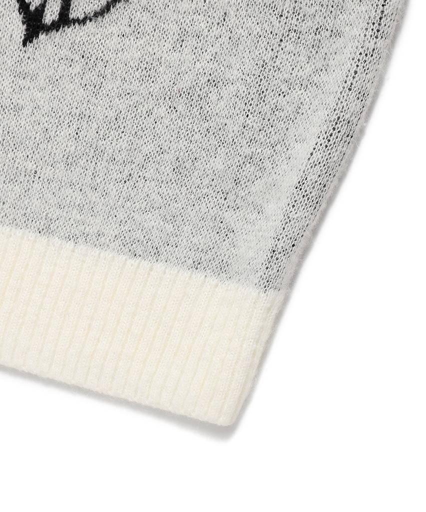CAVISH Ivy Brushed Knit Sweater Ivory(Cv2Efuk602A)