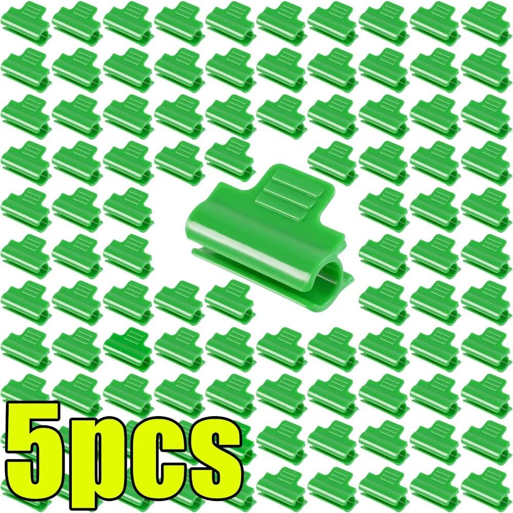 Pflanzen Garten Tunnel Reifenklemmen Zum Befestigen von Gewächshauszubehör Mit Isolierfolie Pflanzen Wurzeln Stängel Stützrahmen Grüne Klemmen