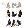 Unique Home Decorative Sculpture Ghost Girl Hooded Sculpture, Ethereal Mysterious Statue, Gothic Dark Academia Decor Queen Character Robe Figurine for