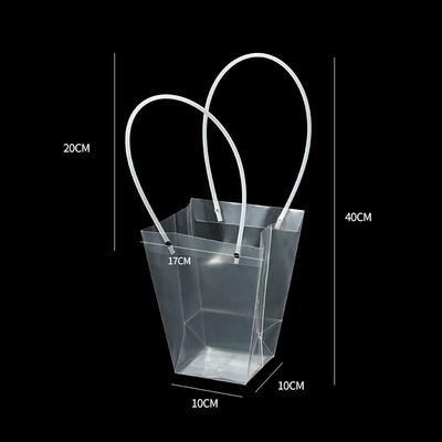Large, Medium And Small Transparent Trapezoidal Tote Bag Bouquet Bag Floral Supplies Gift Gift Flower Bag Tote Bag