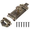 1Pcs Heavy Duty Zinc Alloy Door Latch Bolt Lock Vintage Style Sliding Door Security Lock Rustproof Damp Area Use
