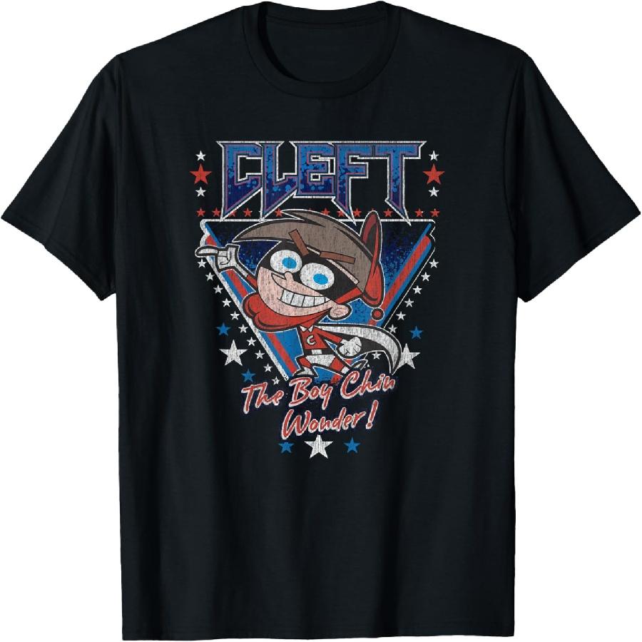 The Fairly OddParents The Boy Chin Wonder Cleft Americana T-Shirt XXXXXL чёрный