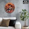 Skull Wine Metal Sign 8x8 Inch Round Aluminum 2D Flat Wall Art Decor for Home Bar Cafe Kitchen Office Holiday Gift