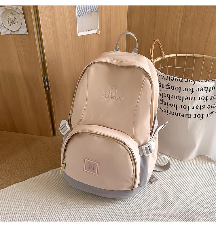 Outdoor couple backpack versatile new color large capacity contrasting color travel backpack student bag