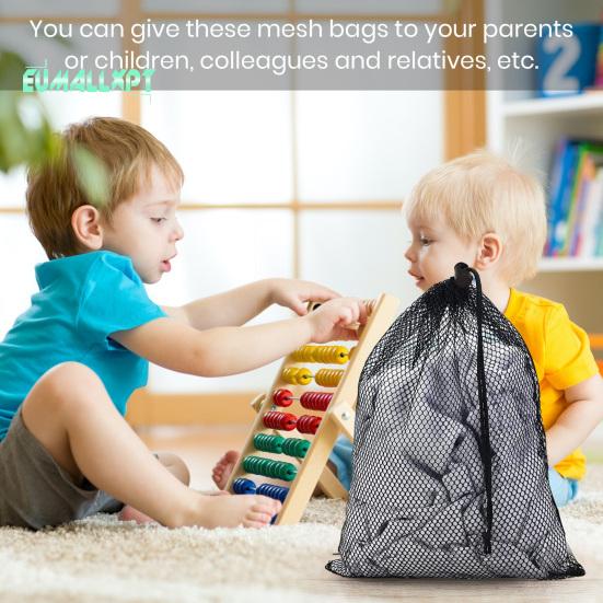 Large Capacity Drawstring Mesh Golf Ball Bag - Portable, Quick Drying, Foldable Nylon Net for Heavy-Duty, Multi-functional Storage