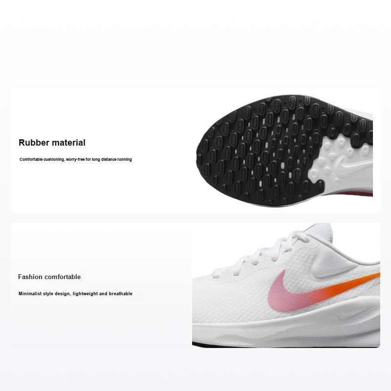 Женские кроссовки Nike Revolution 7 Белый Гипер Малиновый Beyond-Pink Черный FB2208-104 38.5