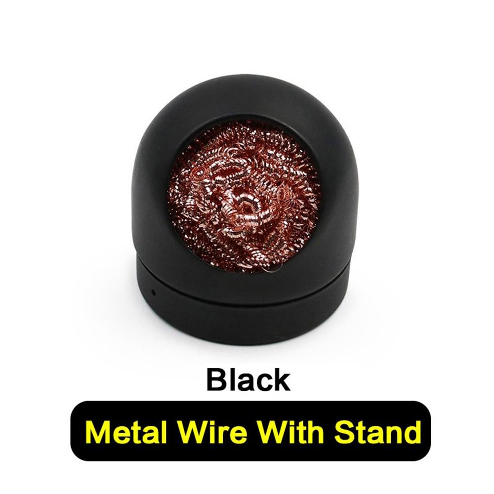 STONEGO Metal Wire Stand Welding Desoldering Solder Iron Tip Dross Cleaner Cleaning Steel Ball Mesh Filter