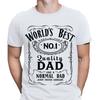 World Best No 1 Dad Fathers Day For Daddy Mens Present Gift Novelty Tee T-Shirts