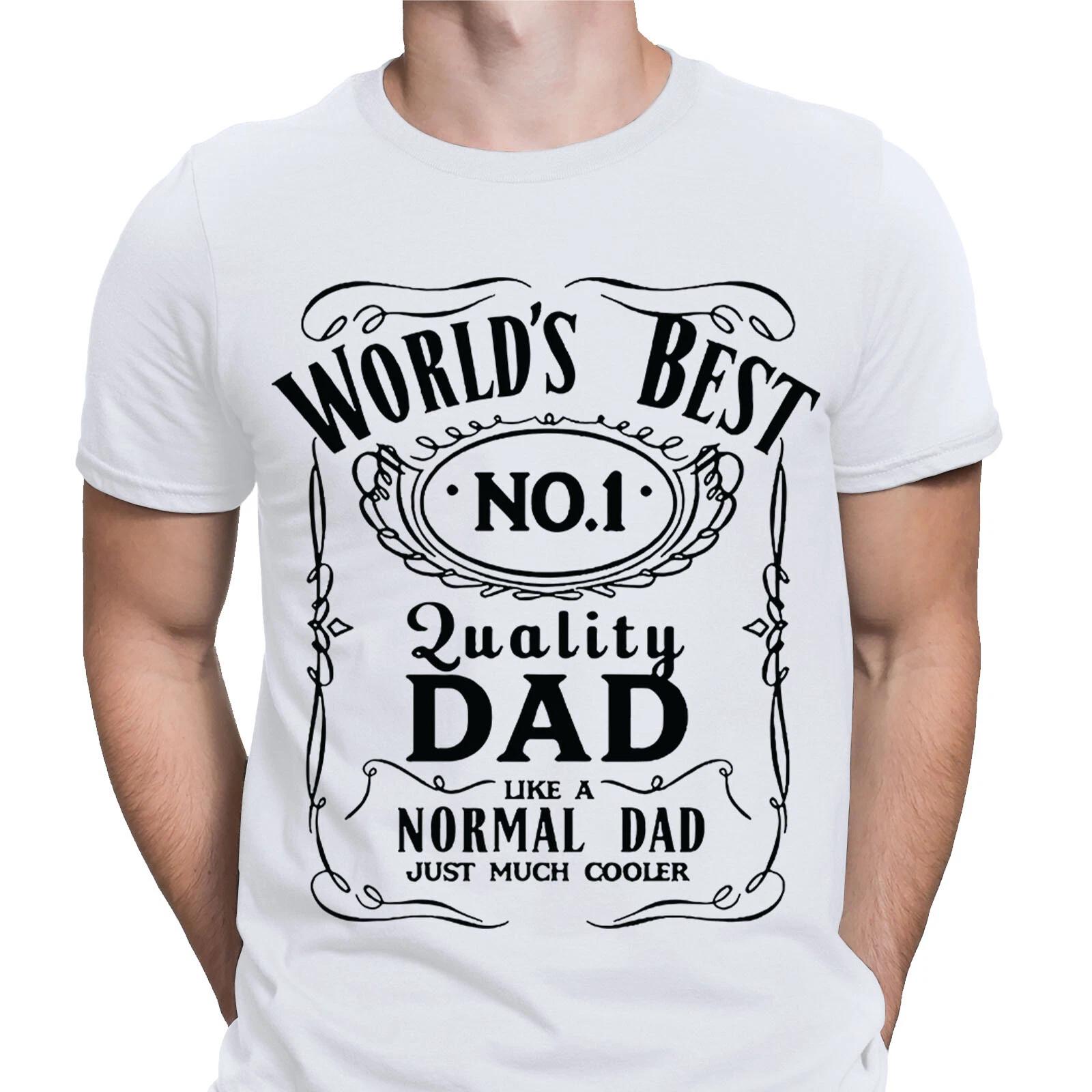 

World Best No 1 Dad Fathers Day For Daddy Mens Present Gift Novelty Tee T-Shirts 4XL