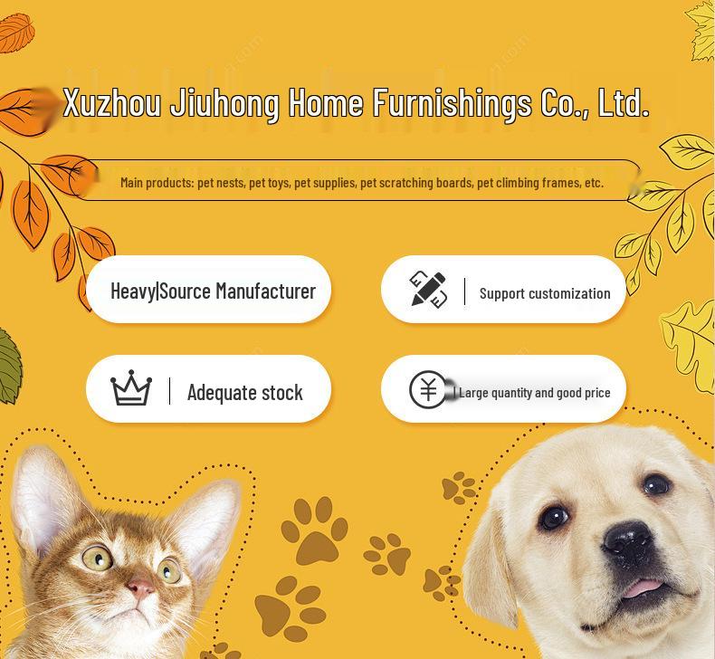 Removable & Washable Pet Nest: Cozy, Semi-Closed House for Cats & Dogs, Suitable for All Seasons