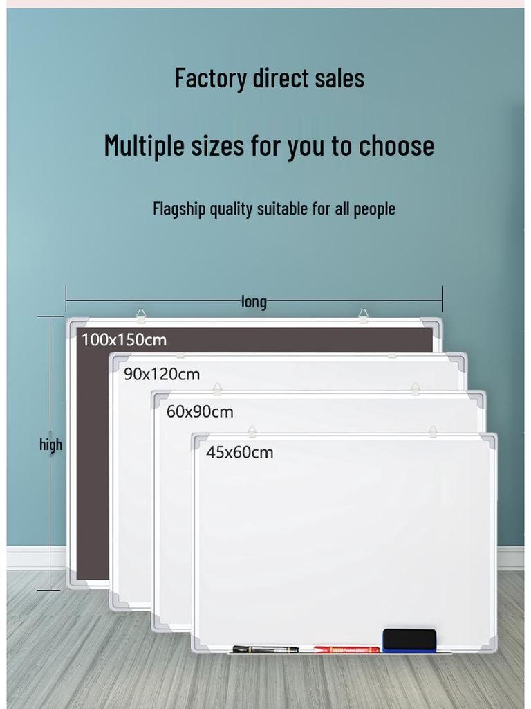 Double-Sided Magnetic Whiteboard/Blackboard for Kids – Compact, Erasable, and Perfect for Home Teaching and Doodling.