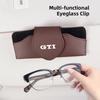 hijk1 Car Sun Visor Glasses Case Sunglasses Holder For VW Golf Amarok T5 Phaeton GTI Teramont Tiguan Car Interior Accessories keychain