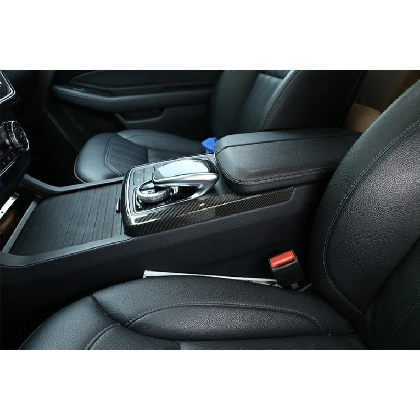 ABS Carbon Fiber Central Control Multimedia Mode Trim Frame For Mercedes Benz GLE GLS ML GL Class W166 2013-2019 Car Accessories