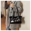 Retro Solid Color Faux Leather Shoulder Bag for Women, Chic Belt Buckle Clutch Handbag, Spacious Daily Commute Tote