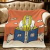 craft i-ico crafts-s Throw Thick Comfort Flannel Quilt, Multi-scene Use Indoor Outdoor Daily Nap