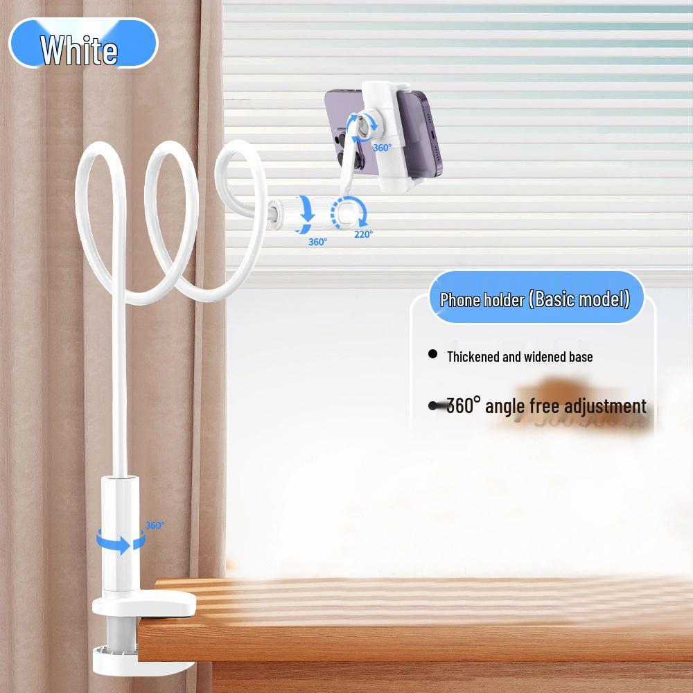 Universal 360° Rotating Bedside Phone Holder Clip for Watching TV in Bed