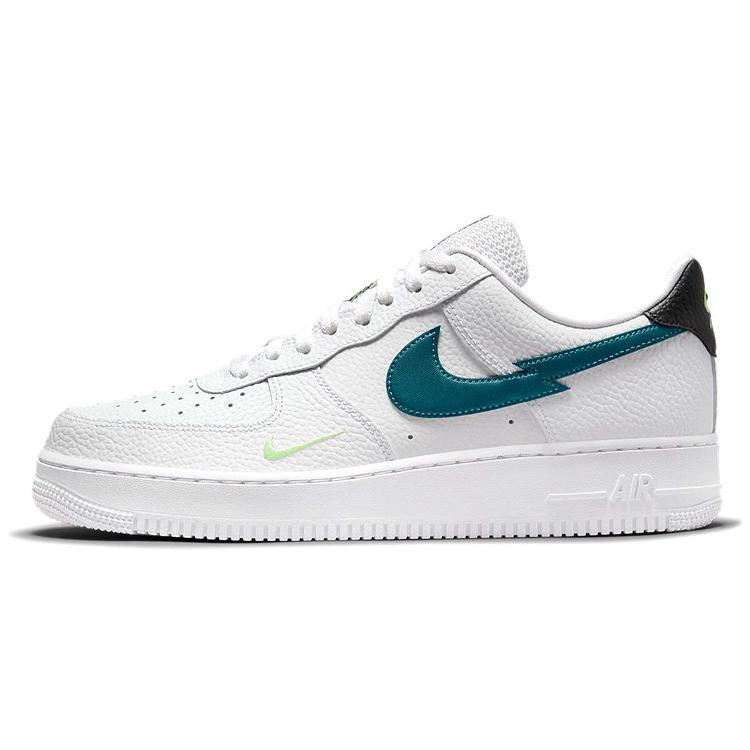 New Nike Air Force 1 Low Split Swoosh White Aquamarine DJ6894-100