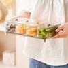 Dustproof Divided Serving Tray Moisture-proof Dessert Container Snack Dry Fruit Tray  Living Room