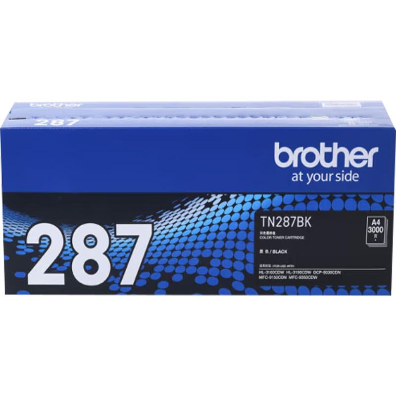 

Brother TN-287BK Black High Yield Toner Cartridge CN plug (adapter included)