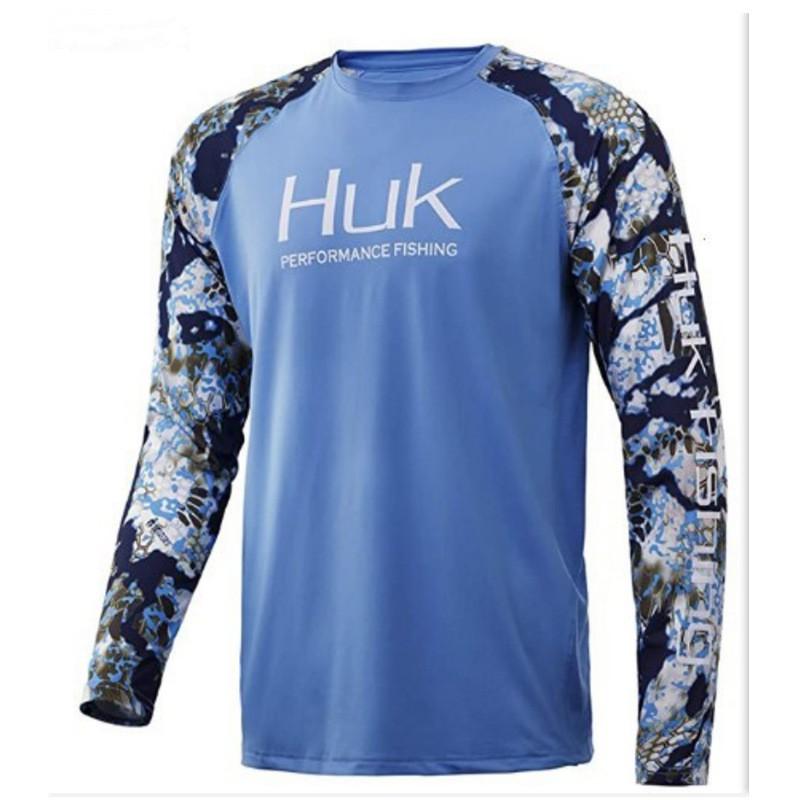 Mens Quick-Dry UV Protection Fishing Shirt Long Sleeve Bamboo Fiber Outdoor Performance Top Fall Angling
