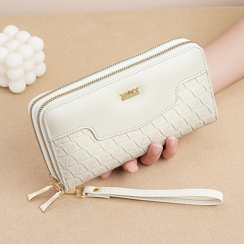 IELGY Ladies Long Double Zipper Wallet