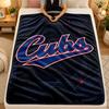 Flannel BlanketChicago Cubs Warm Soft Throw Blanket for Indoor Sofa Bed Living Room Use