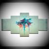 Canvas Painting Colorful eyes 5 Pieces Wall Art Painting Modular Wallpapers Poster Print for living room Home Decor
