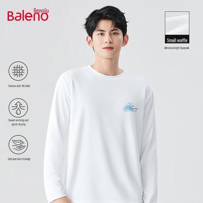 Baleno Men's Waffle Knit Long Sleeve Tee