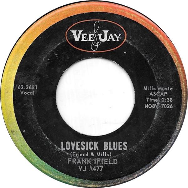 

7inch Record FRANK IFIELD Lovesick Blues 622681 Vee Jay Records 1962 US Pop Used
