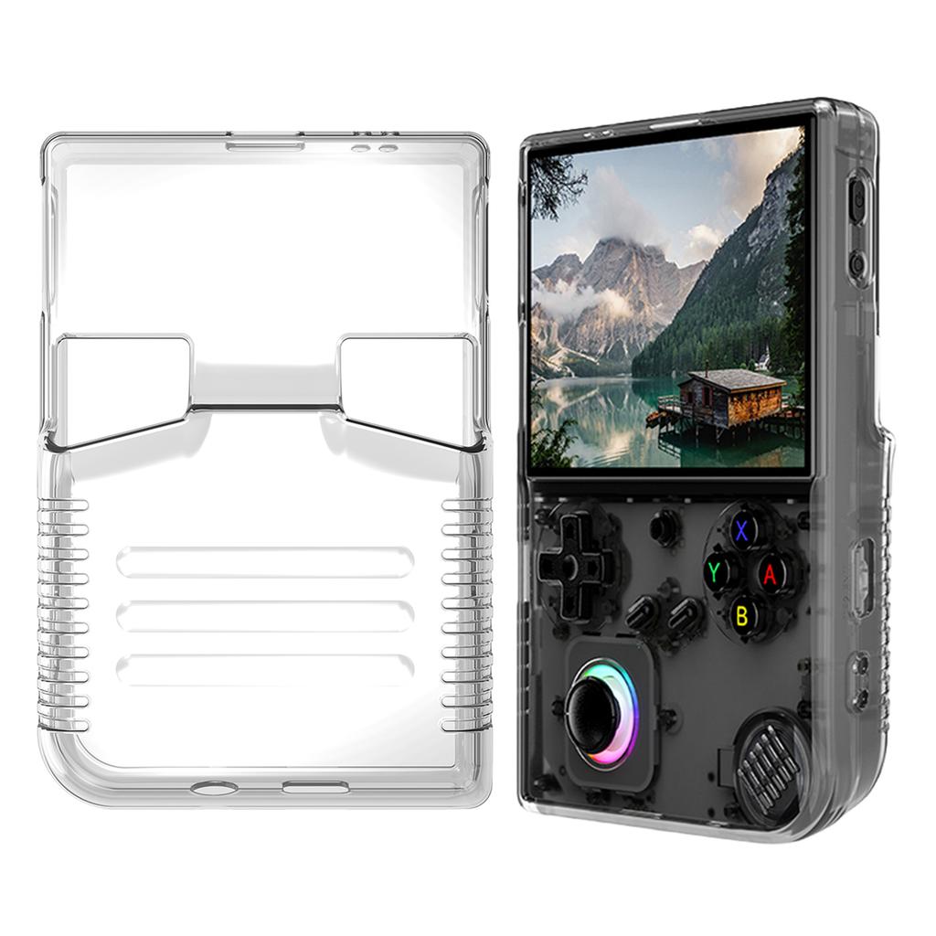 For ANBERNIC RG40XXV Protective Cover Shockproof Transparent Case Handheld Game Console Protector Shell Sleeve Game Accessories