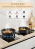 FERLORD Frying Pan Pot Gas Removable Pot and Frying Pan Single Living Cookware Diamond Easy To Compact Felt Pad Included Set, Set, IH, Compatible,