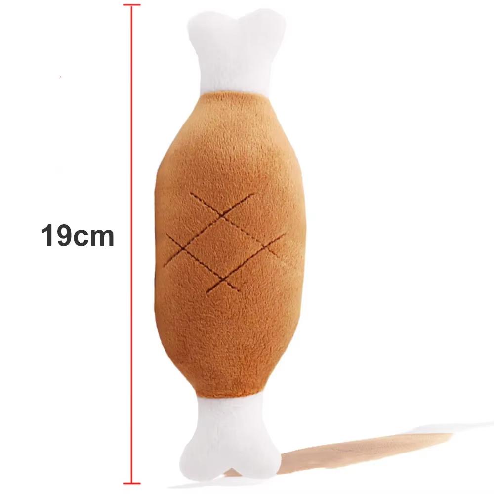 Pet Dog Chew Teeth Cleaning Pet Toys Carrot chicken leg shape Plush Toys Supplies Dog Squeaky Toys Pets Training Accessories