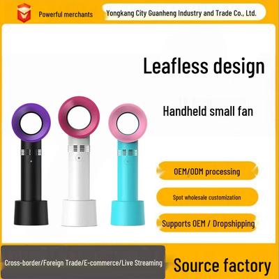 New Portable Handheld Bladeless Fan & Hair Dryer with Customizable Logo - Ideal Gift!